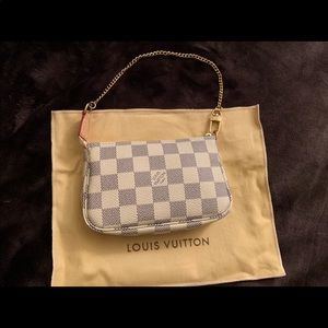 Louis Vuitton mini pochette bag Azur Damier